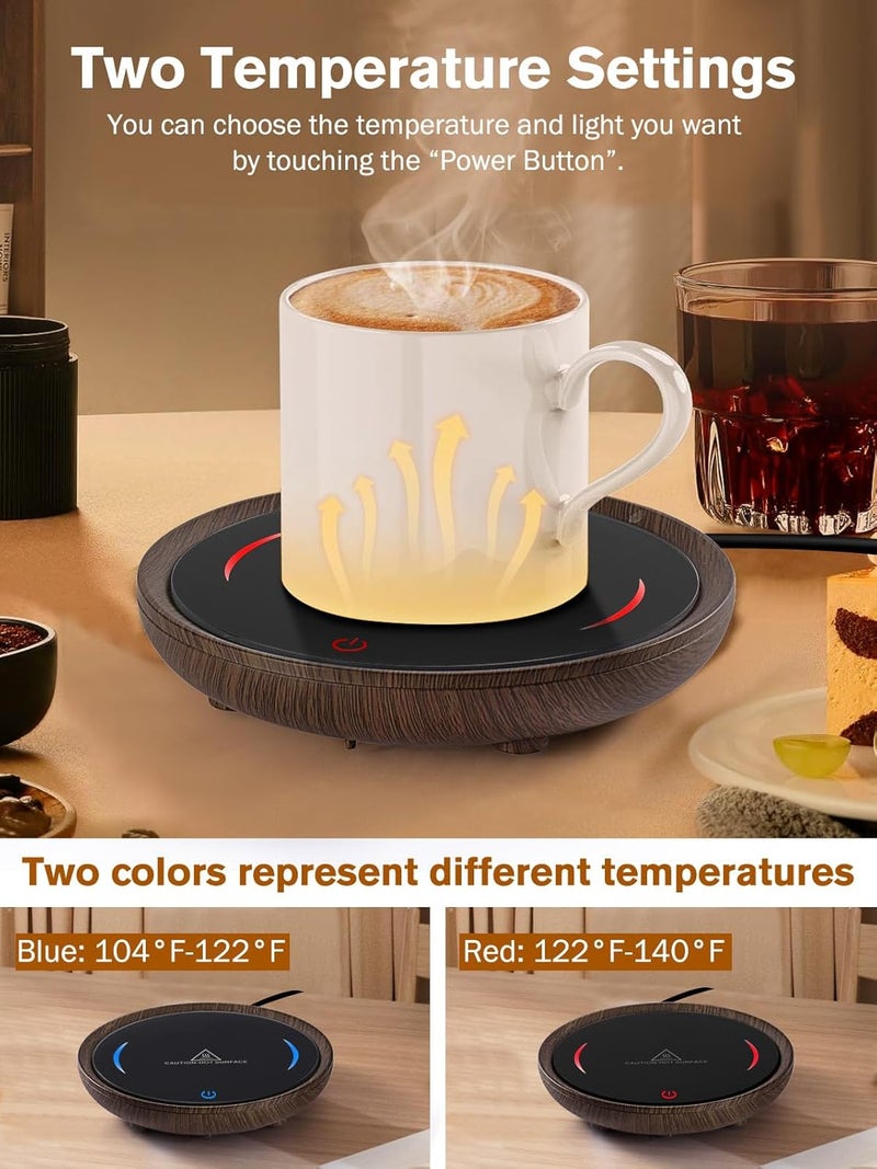 PUSEE Candle Mug Warmer, Gravity-Induction Coffee Mug Warmer for Desk with 2 Temp Settings, Auto Shut Off Coffee Cup Warmer, Beverage Warmers Heating Plate for Coffee, Tea, Milk and Candle Wax - Image 2